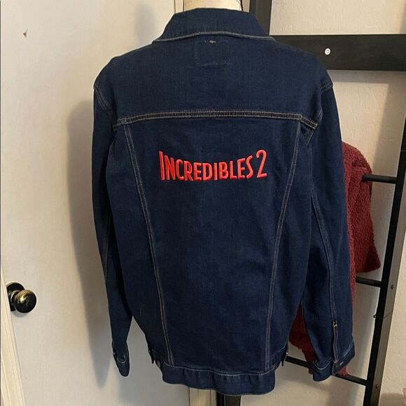The Incredibles Movie Dark Blue Denim Pockets Jacket - Picture 4 of 8